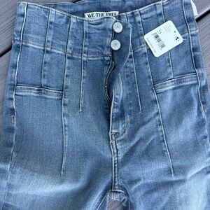 Free People High Rise Jeans in Light Blue